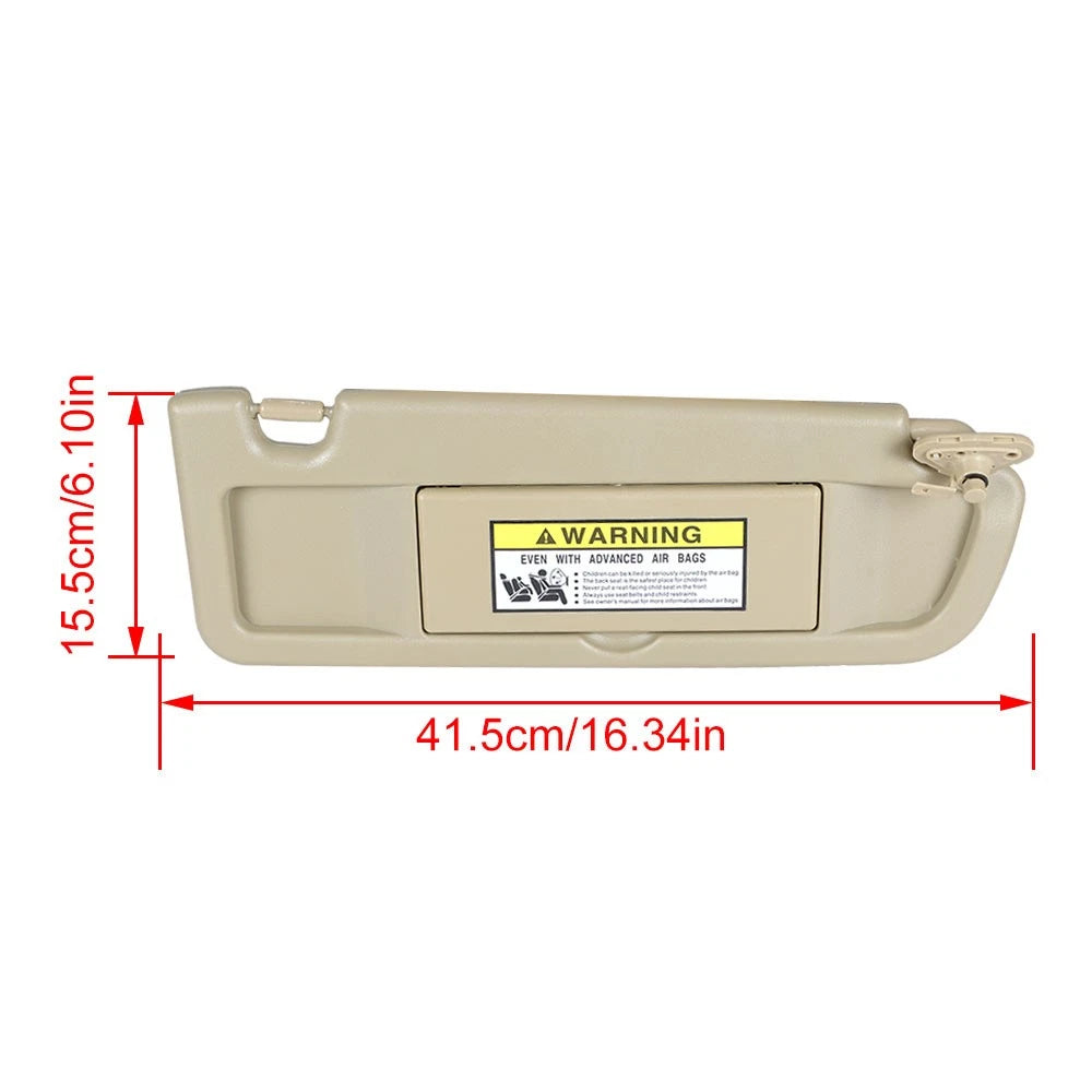 Pair Sun Visors for Honda Civic (2006–2011) Beige