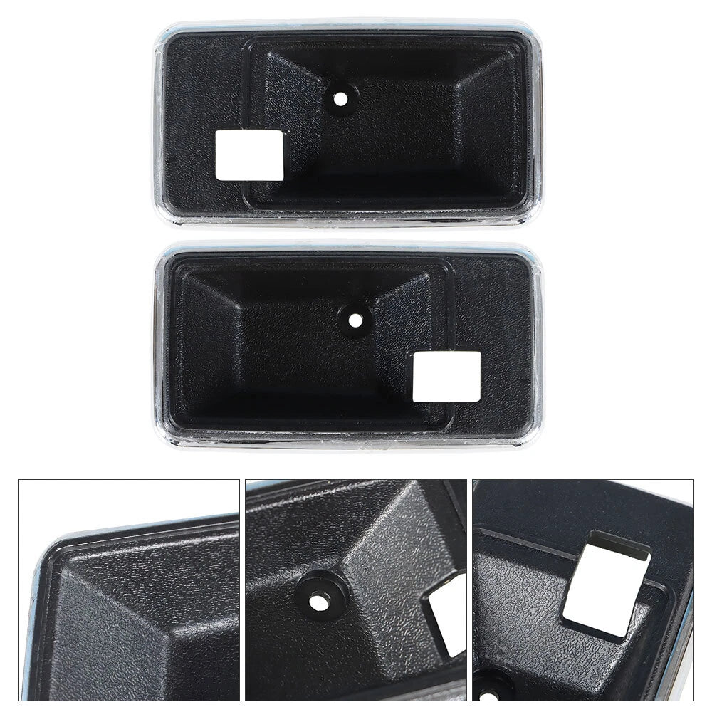 Set of 2 Black Door Handle Bezel Cups for Firebird Trans Am Camaro (1977–1981)