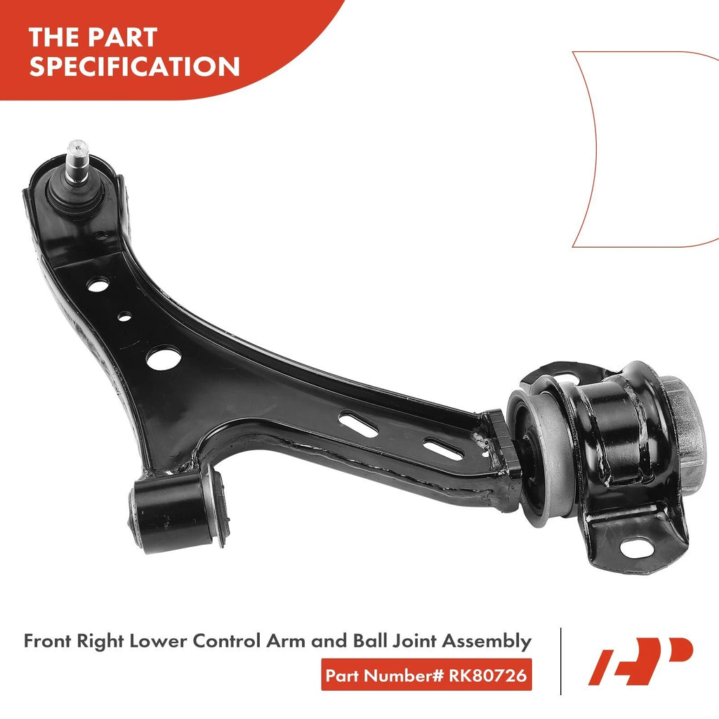 Front Right Lower Control Arm with Ball Joint for Ford Mustang (2005-2010)
