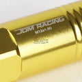 20 PCS Open End M12x1.5 60mm Tall Gold Aluminum Lug Nuts for JDM Vehicles