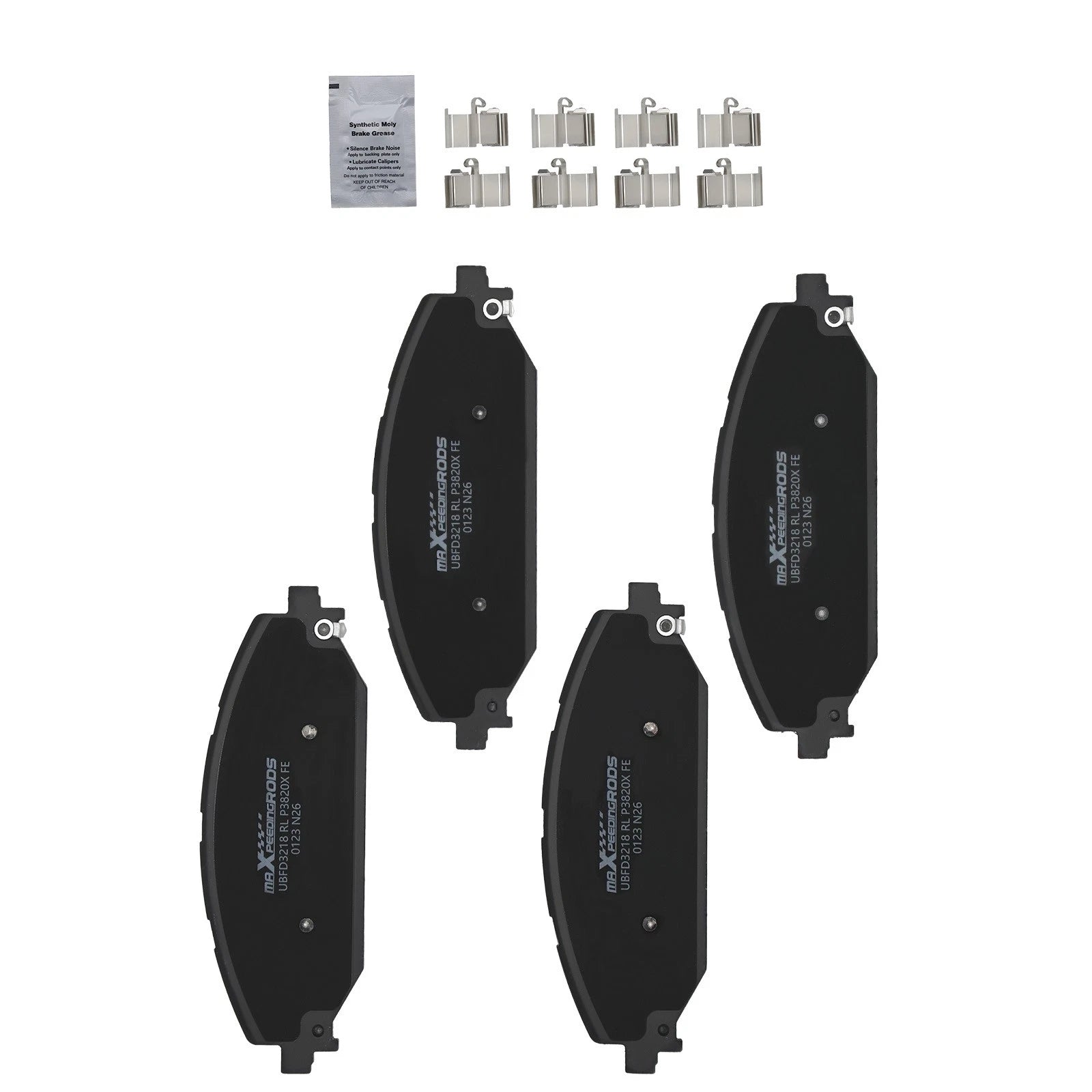 Set of 4 Front Brake Pads for Jeep Grand Wagoneer (2022–2024) Ram 1500 (2019–2025) D2179