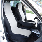 Set of 2 High Back Seat Covers for Ford Ranger (1998-2003) Black/Silver