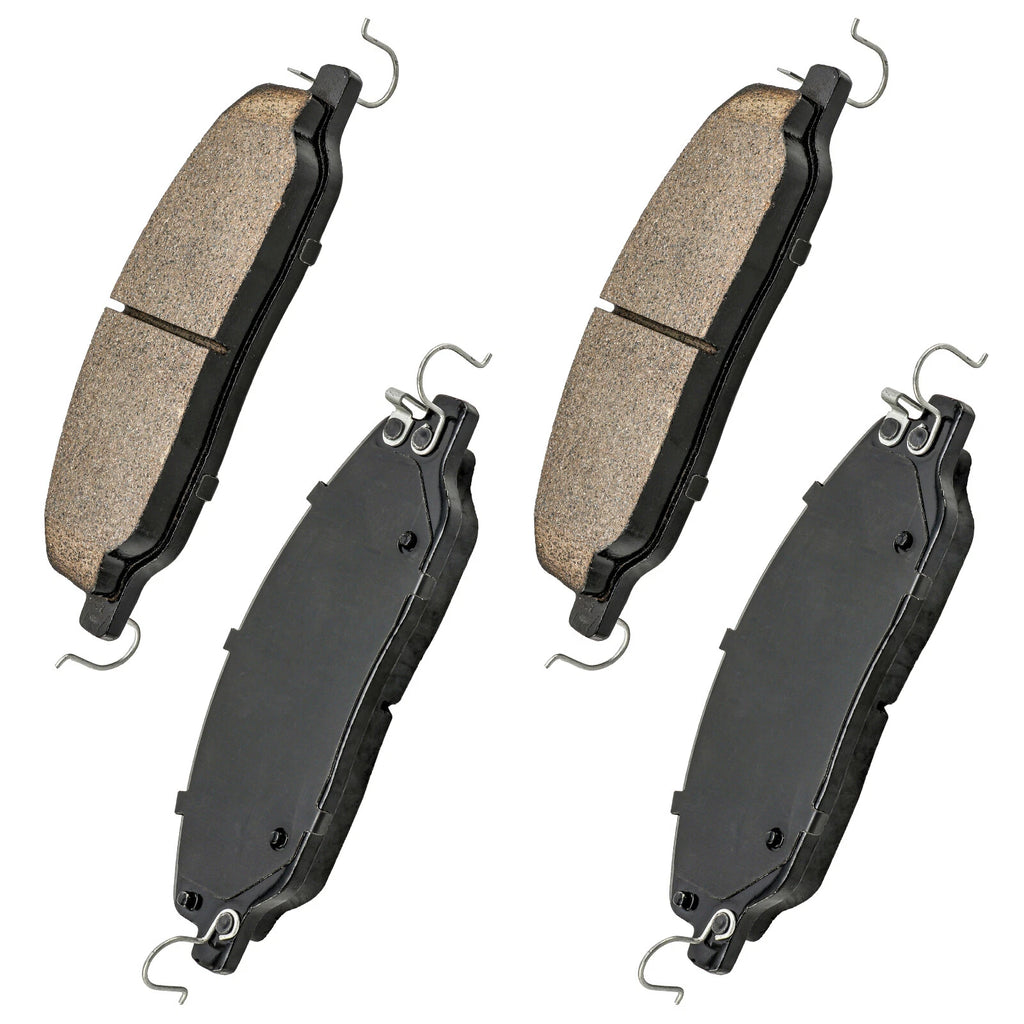 Front Ceramic Brake Pads with Hardware for Ford Mustang V6 (2011–2014)