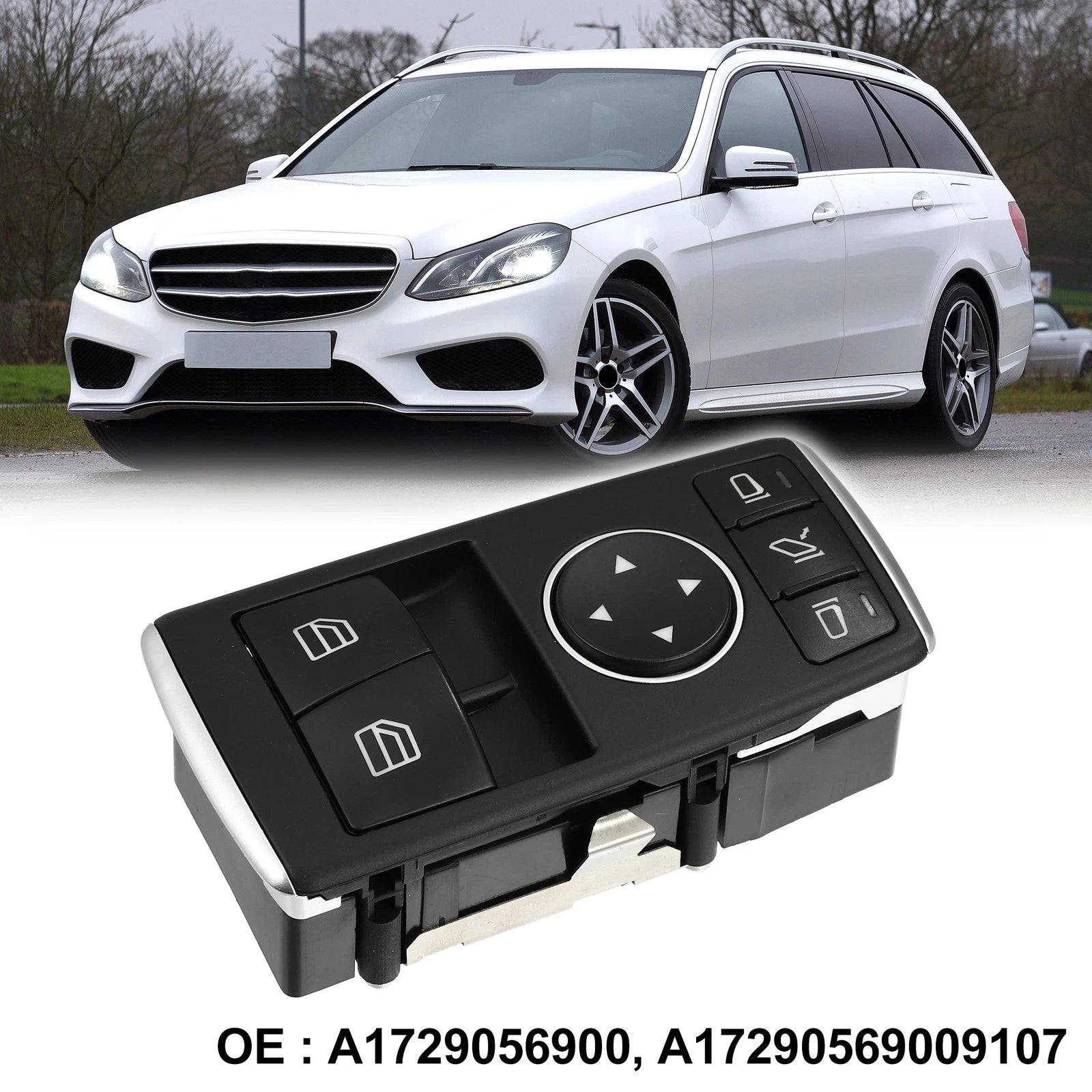 Driver Side Power Window Switch A1729056900 for Mercedes W204 C250 C350 (2011–2013)