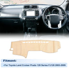 Dash Cover for Toyota Land Cruiser Prado 120 Series (2003–2009) Beige