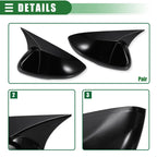 Car Rearview Mirror Cover Caps for Honda Accord (2018-2021) Gloss Black