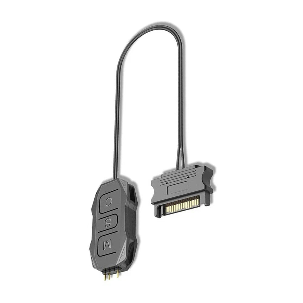 ARGB Lighting Adapter 5V 3-Pin for SATA Powered RGB Fans LED Coolers