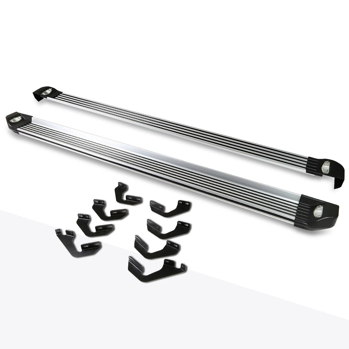 Set of 2 Aluminum Lighted Step Nerf Bars for Tundra Double Cab (2007–2016)