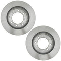 Set of 2 Front Coated Disc Brake Rotors for Ford F-350 SD (2006–2012)