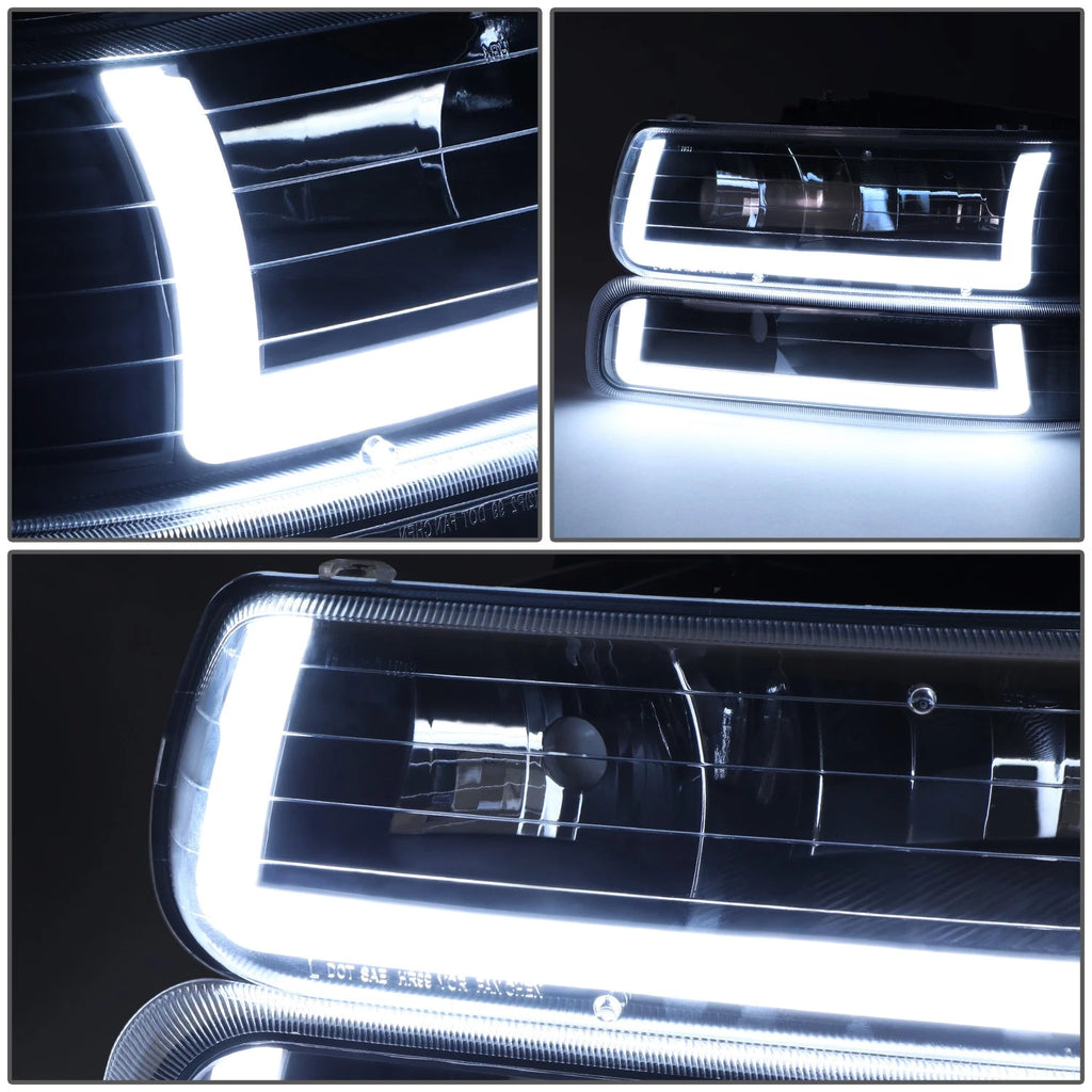 DRL LED Light Bar Type-2 Headlights for Silverado Suburban (1999–2002)