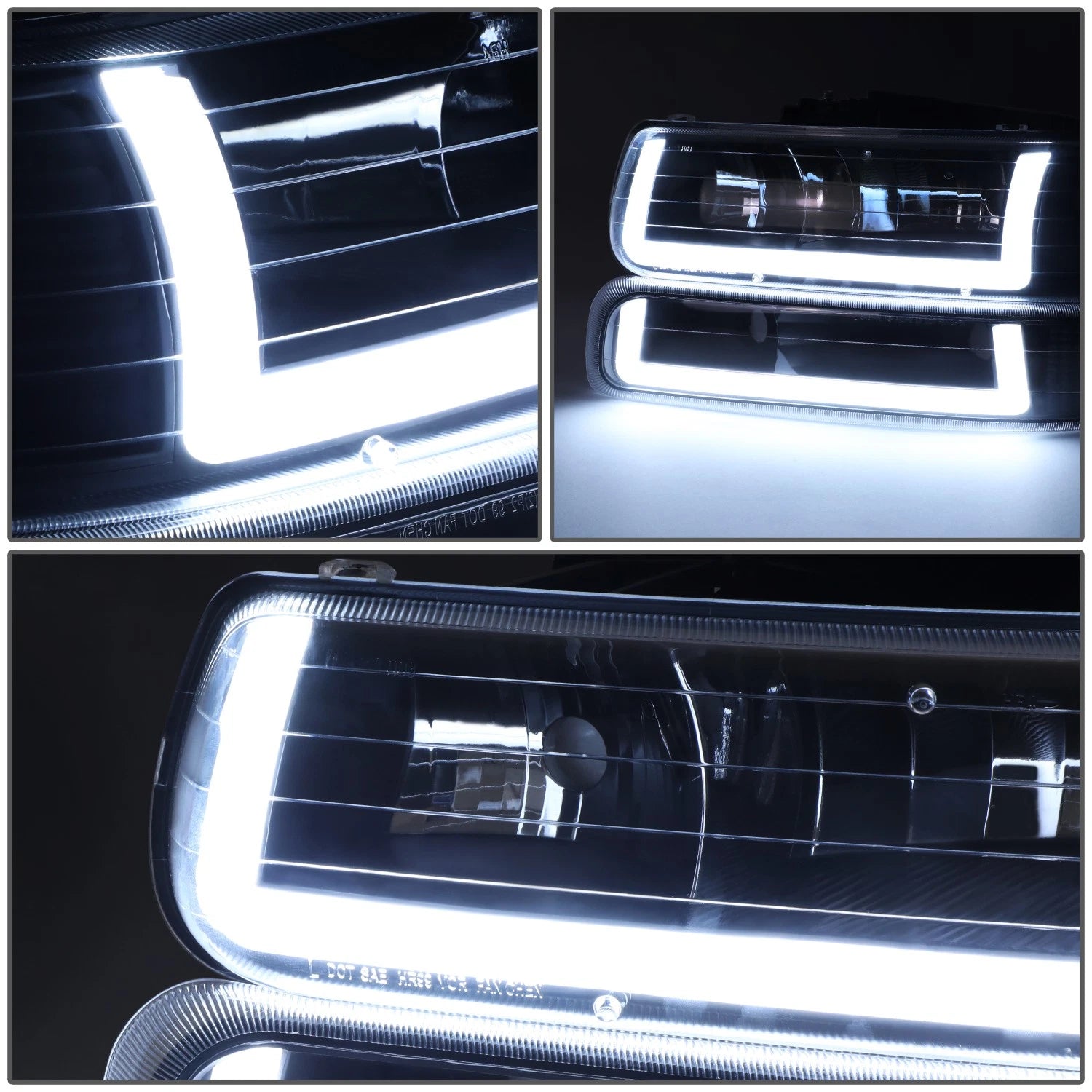 DRL LED Light Bar Type-2 Headlights for Silverado Suburban (1999–2002)