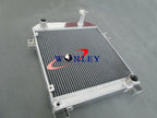 Aluminum Radiator + Fan for Jaguar MK2 2.5 & Daimler V8 (1962-1967)