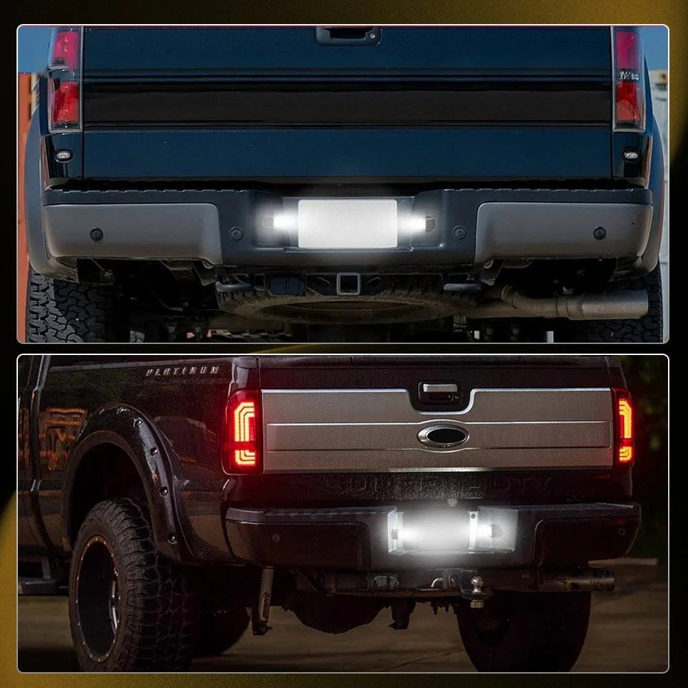 2X LED License Plate Light Assembly for Ford F150 (2015–2023)