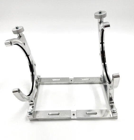 Polished Billet Aluminum NOS Single Bottle Bracket Holder for Universal (All Years)