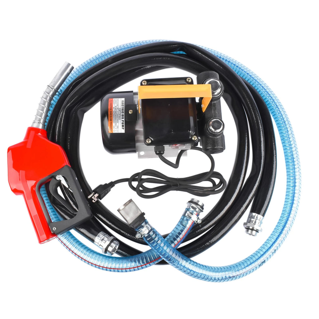 Diesel Oil Fuel Transfer Pump Kit for Refueling Gun & Hose (20-60L/Min)