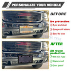 License Plate Cover Frame Kit for Any Standard US Plate (Universal)