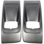 Set of 2 Silver Headlamp Bezels for Chevrolet GMC C4500 C5500 (2003–2009)