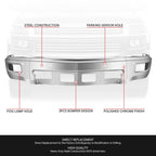 Chrome Front Bumper Face Bar w/Foglight Holes for Chevrolet Silverado 1500 (2014–2015)