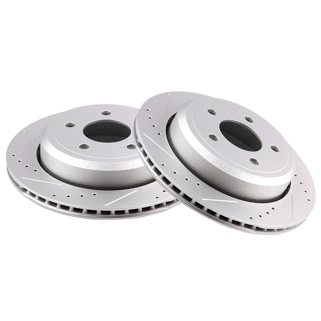 Drilled and Slotted Rear Brake Disc Rotors for Mercury Grand Marquis (2003–2010)