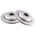Drilled and Slotted Rear Brake Disc Rotors for Mercury Grand Marquis (2003–2010)