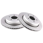 Drilled and Slotted Rear Brake Disc Rotors for Mercury Grand Marquis (2003–2010)