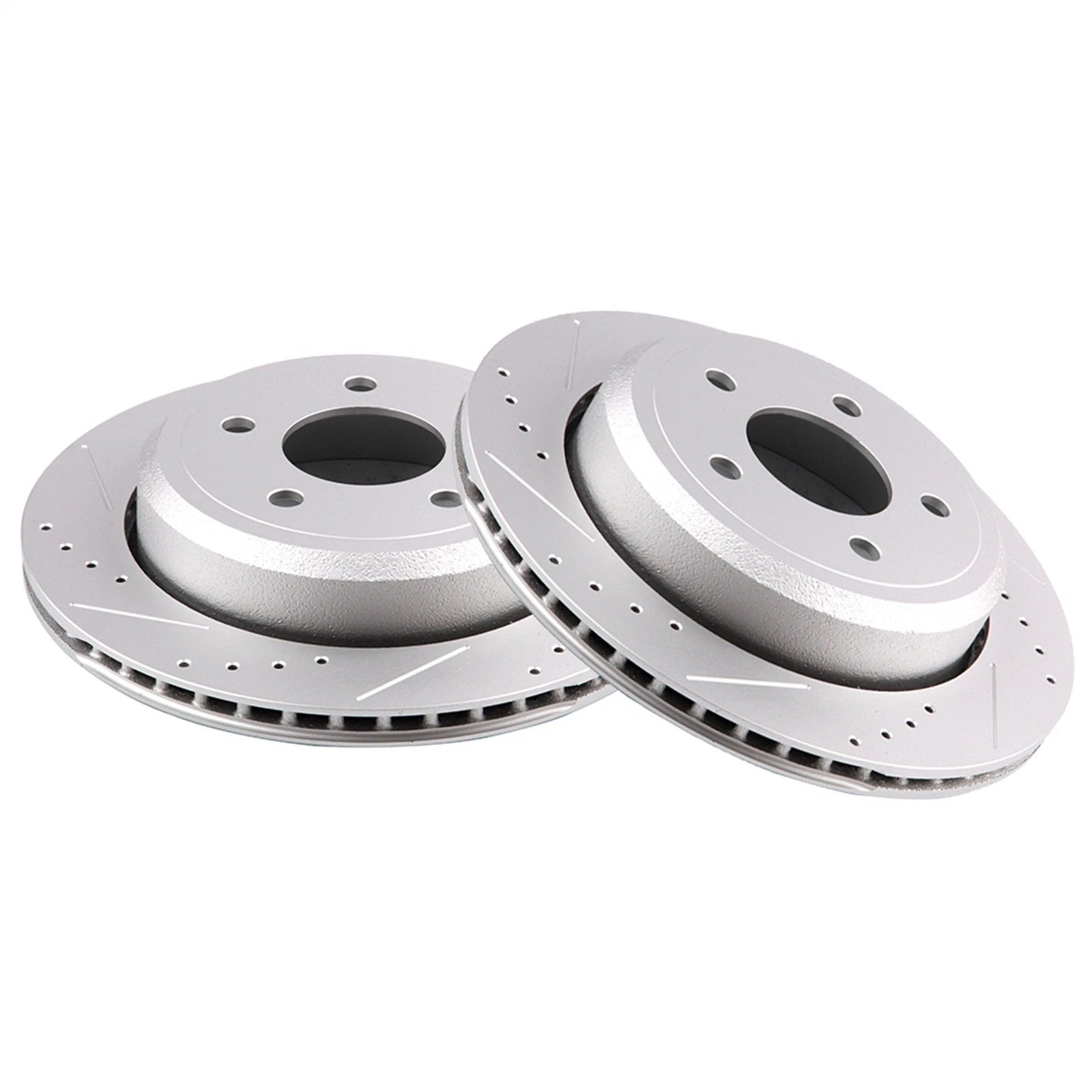 Drilled and Slotted Rear Brake Disc Rotors for Mercury Grand Marquis (2003–2010)