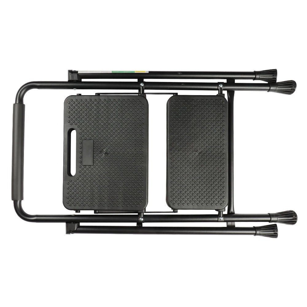 2-Step Folding Ladder Stool with Wide Anti-Slip Pedal for Home Use