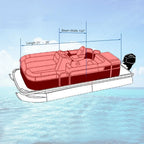 Waterproof Gray Boat Cover for Pontoon (2021–2024)