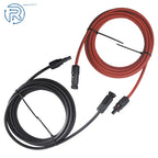 Set of 2 Solar Panel Extension Cables for Universal Use (10 AWG)