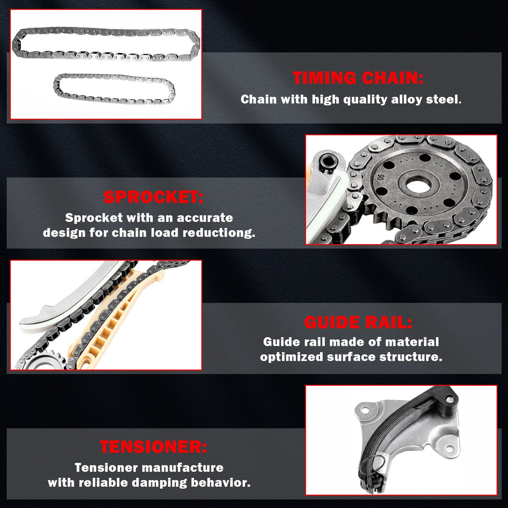 Timing Chain Kit for Ford Explorer Mustang Ranger Mercury Mountaineer (1997–2010)