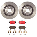 Brembo Rear Brake Kit 330mm Disc Rotors NAO Ceramic Pads for Audi S4 S5 (2009–2016)