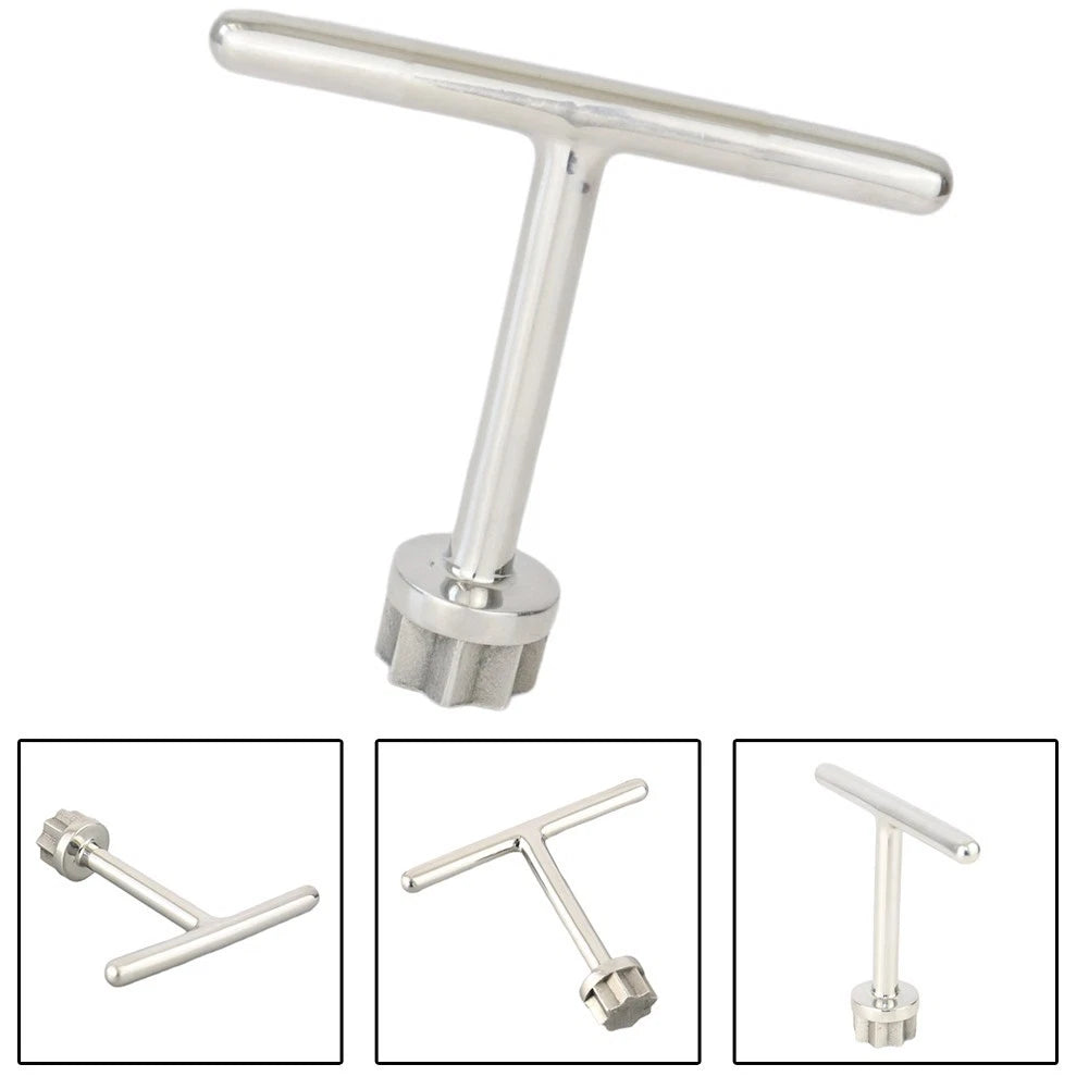 T Handle Marine Deck Plate Tool for Various Boats (316 Stainless Steel)