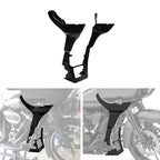 Vivid Black Side Fairings Chin Spoilers for Harley Road Glide (2017–2024)