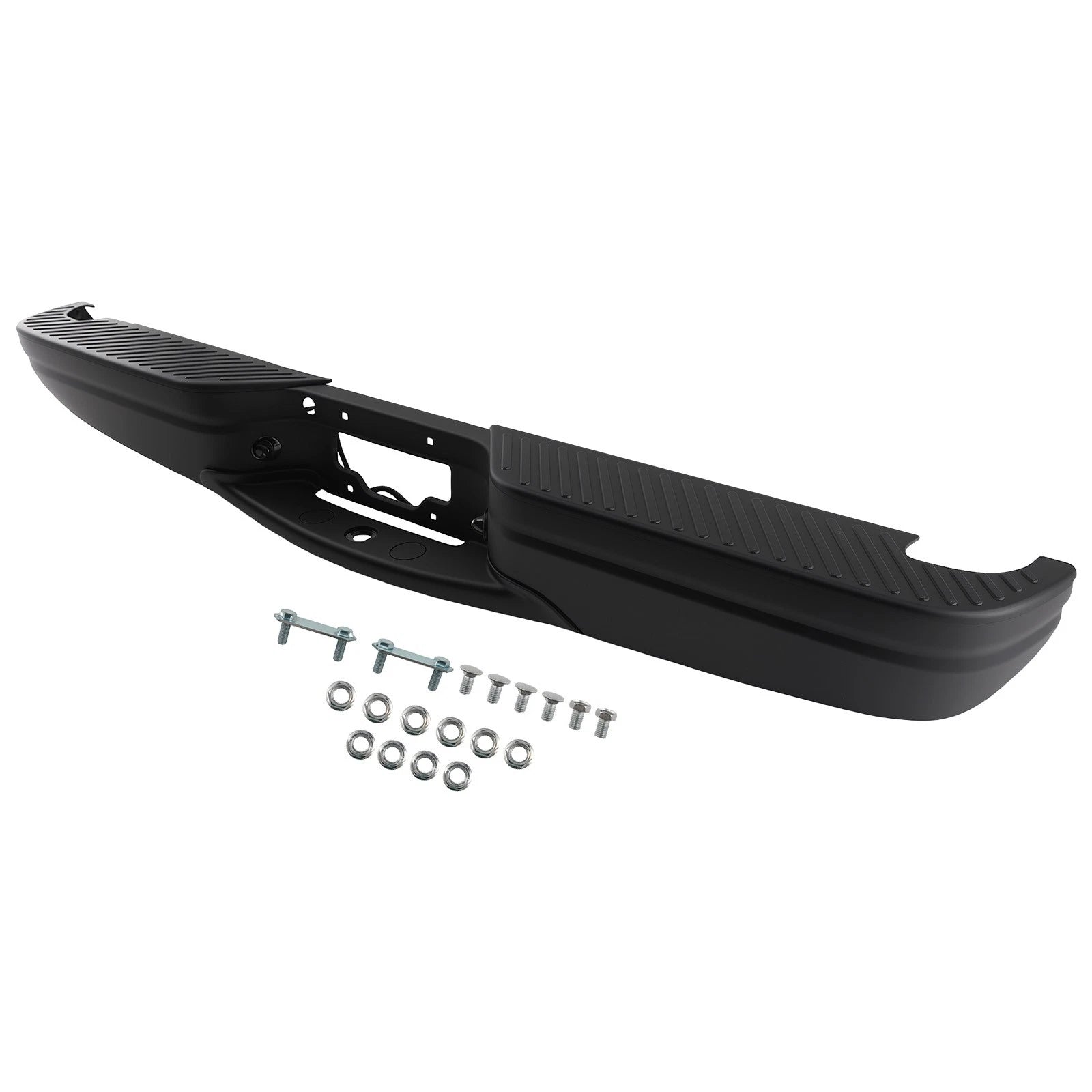 Black Rear Bumper for Ford F-250 XL XLT (1999) YL3Z17D826AA Steel Bolt-On
