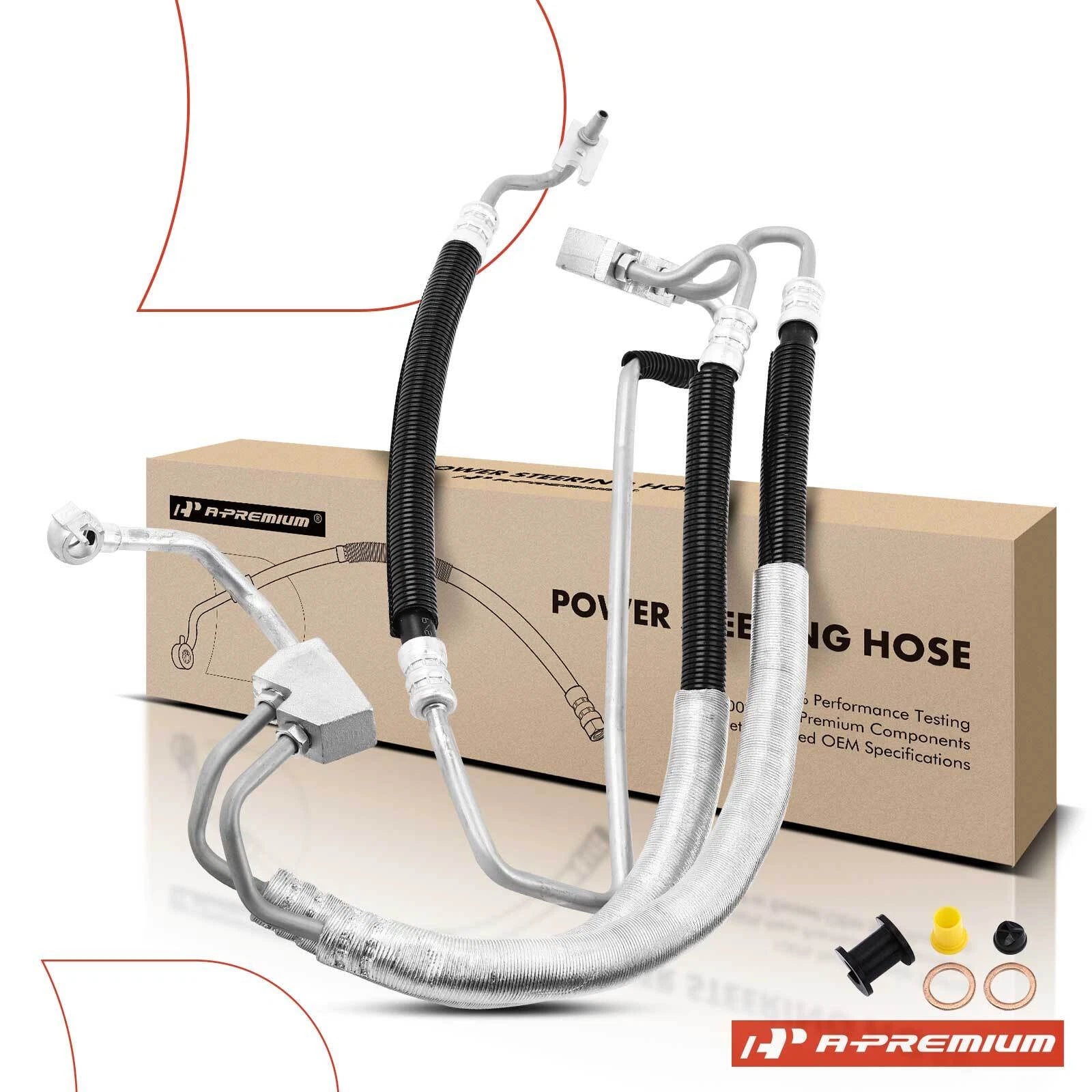 2X Complete Pressure Hose Assembly for Buick Cadillac XTS (2013–2019)