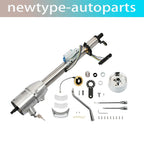 28" Stainless Steel Tilt Steering Column w/ Key & 9 Bolt Adapter