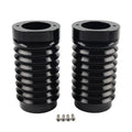Retro Fork Boot Slider Covers for Harley Tour Road Street Tri Glide (2014–2023) Black