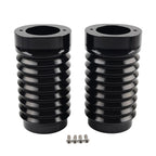 Retro Fork Boot Slider Covers for Harley Tour Road Street Tri Glide (2014–2023) Black