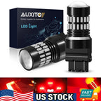 2X 3157 3057 Red LED Strobe Brake Tail Light Bulbs for