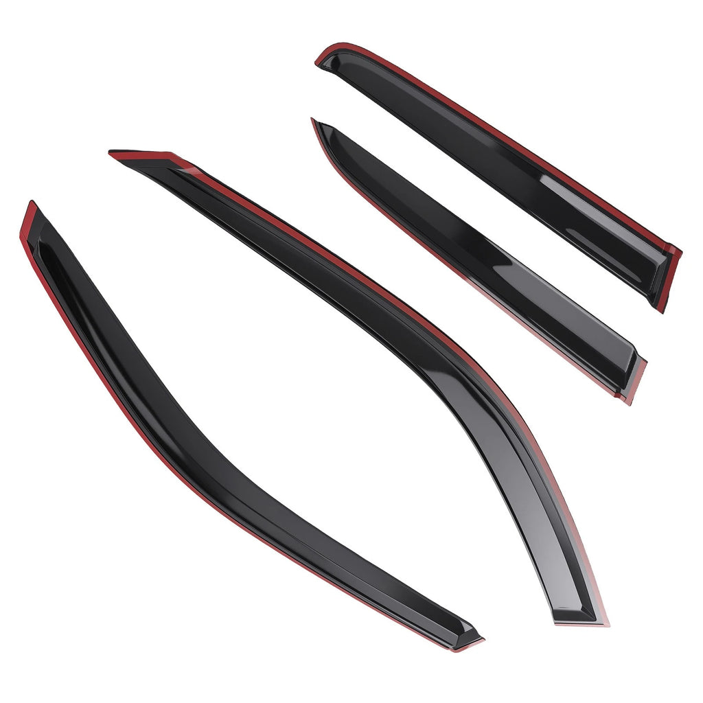 Set of 4 Rain Guards Visor Window Wind Deflectors for Toyota 4Runner (2003–2009)