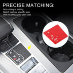 Gear Shift Panel Buttons Sticker for Audi A6 S6 A7 S7 Q7 SQ7 (2020–2023) Red