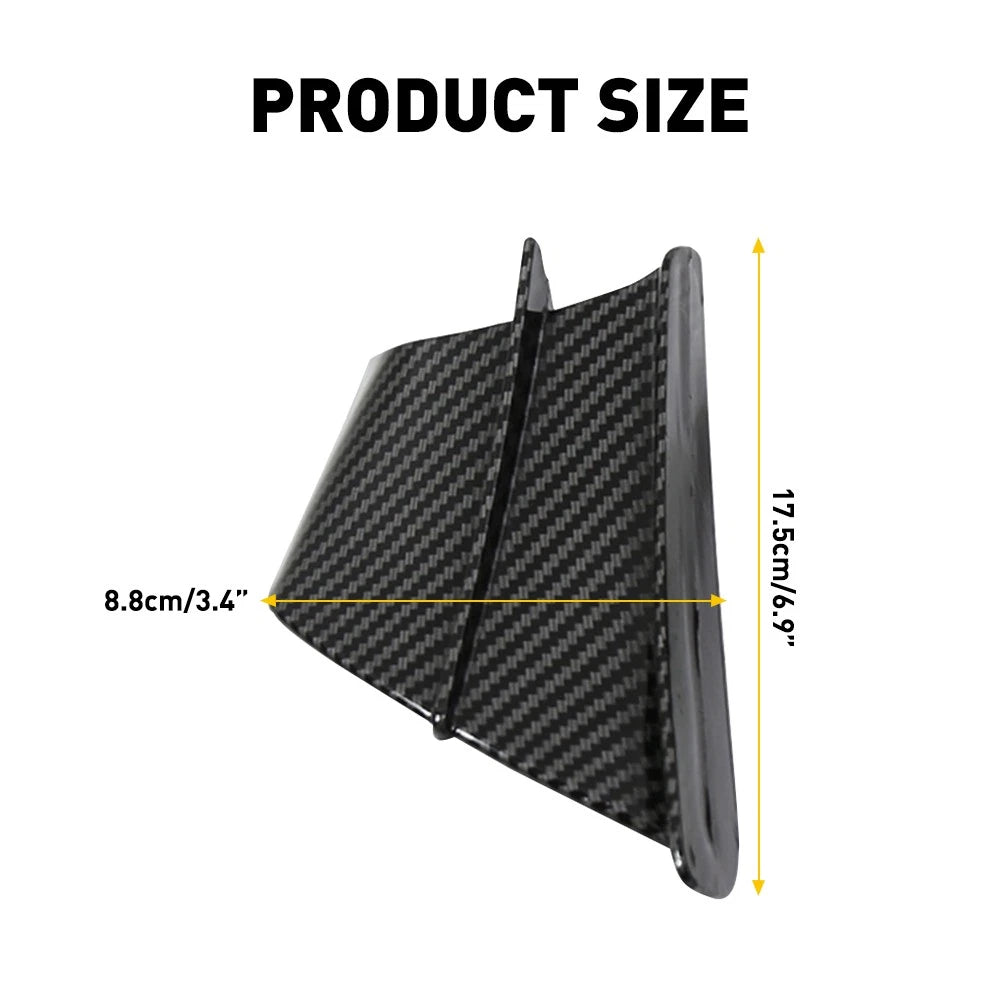 2X Carbon Fiber Winglet Side Spoiler for Motorcycle