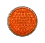 Amber Mini Reflectors Stud Mount Replacement for Motorcycle Bicycle Trailer (Set)