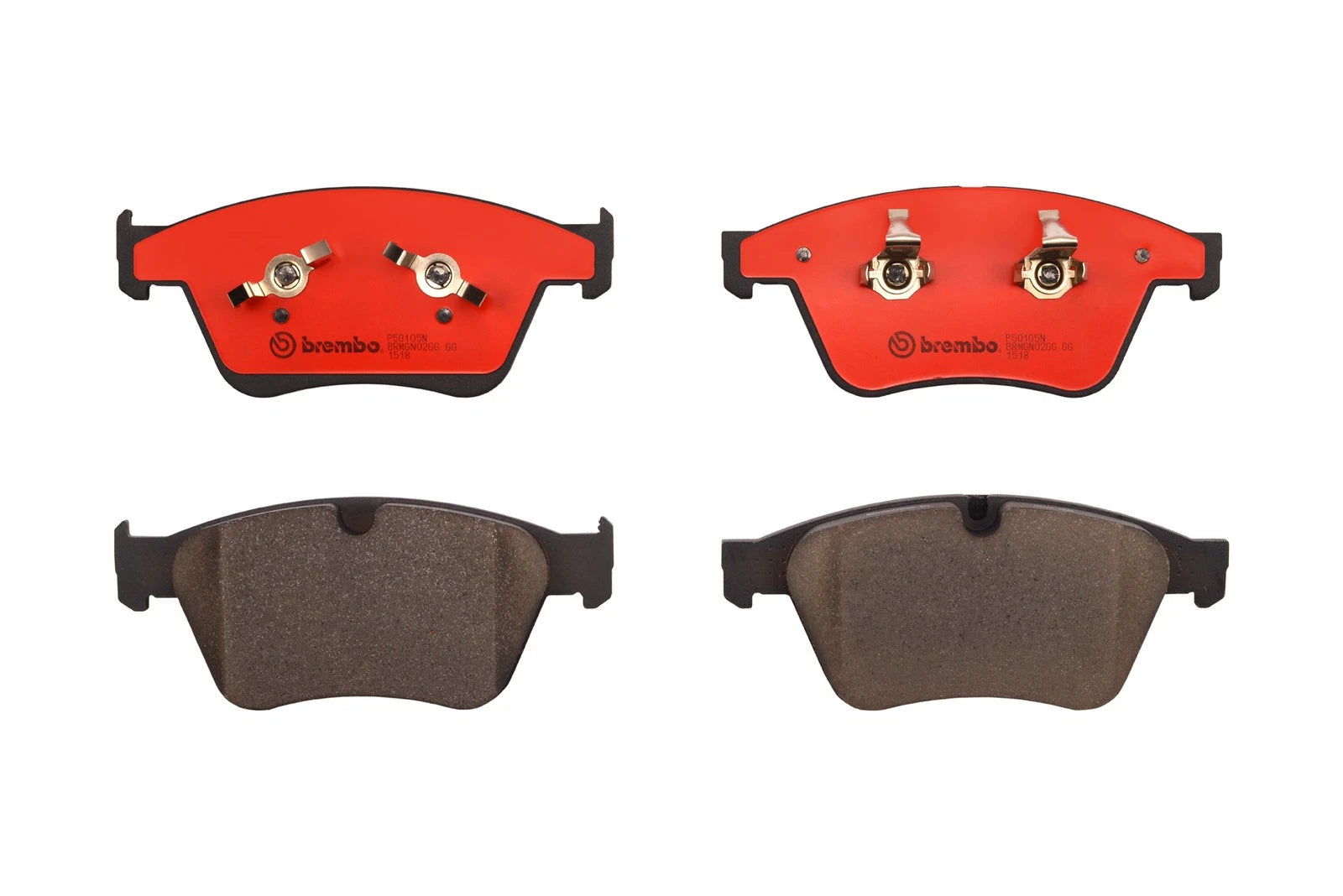 Set of 4 Premium Ceramic Brake Pads for MB W164 ML63 R63 AMG (2006–2011)