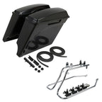5" Stretched Saddlebags & Bracket for Harley Softail (1986–2017)