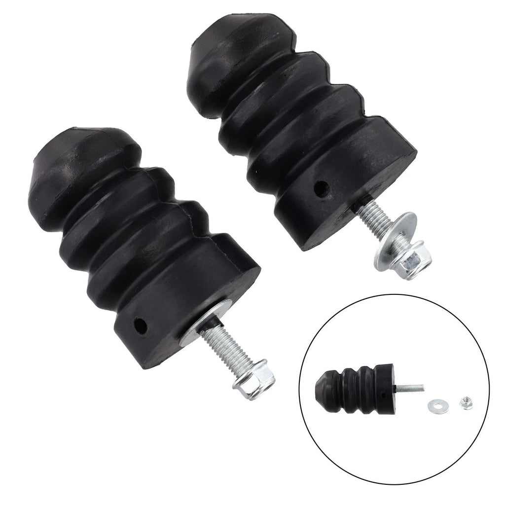 Set of 2 Rear Leaf Spring Control Arm Bumper Rubber Blocks for Ford F250 F350