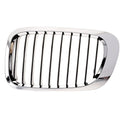 Replacement Black Chrome Plastic Driver Side Grille (See compatibility Chart)