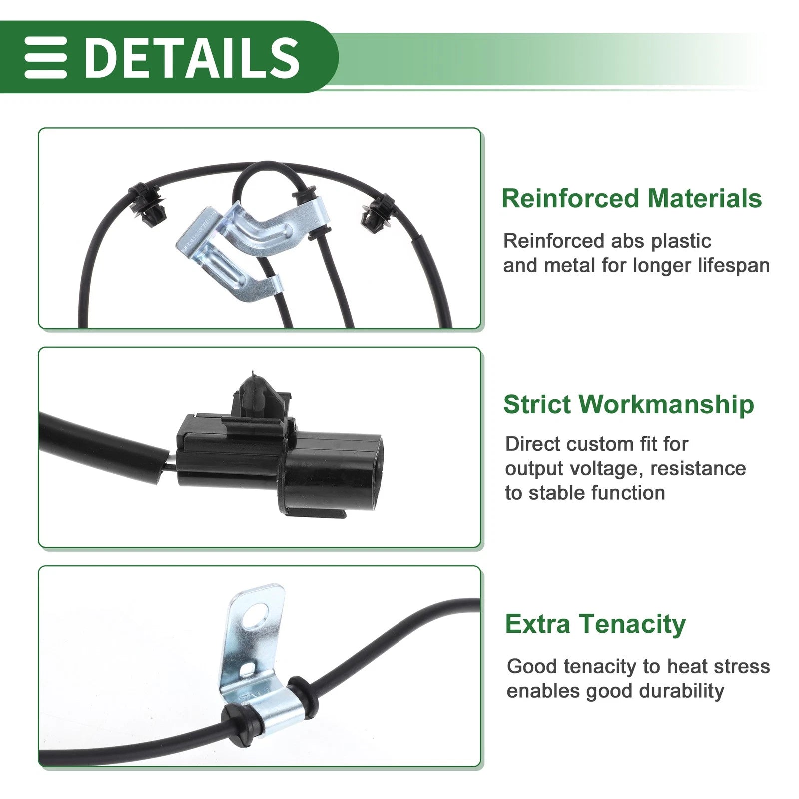 ABS Wheel Speed Sensor for Mitsubishi Galant (2004–2012) No. 4670A372