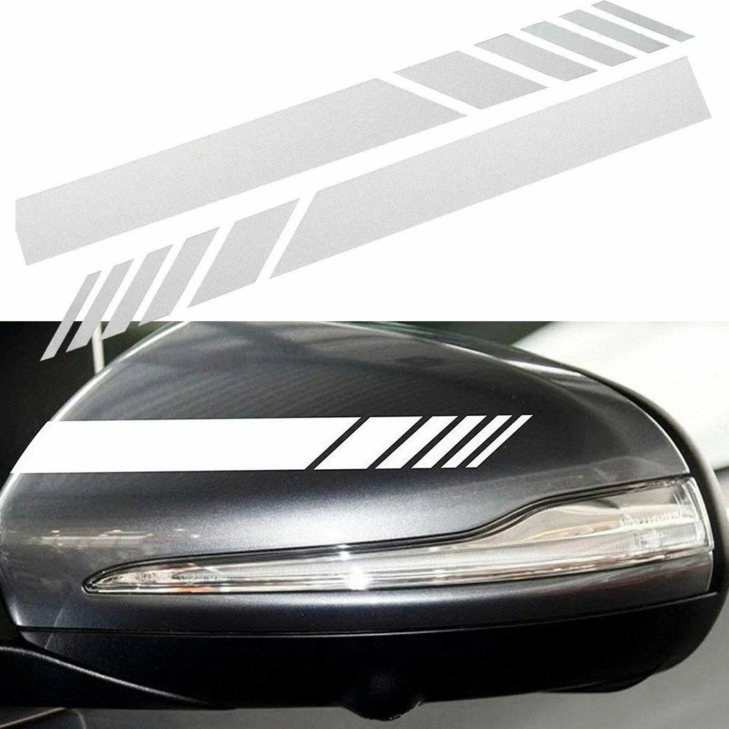 Racing Stripes Rear View Mirror Vinyl Sticker for Universal Fit (2019-2024)