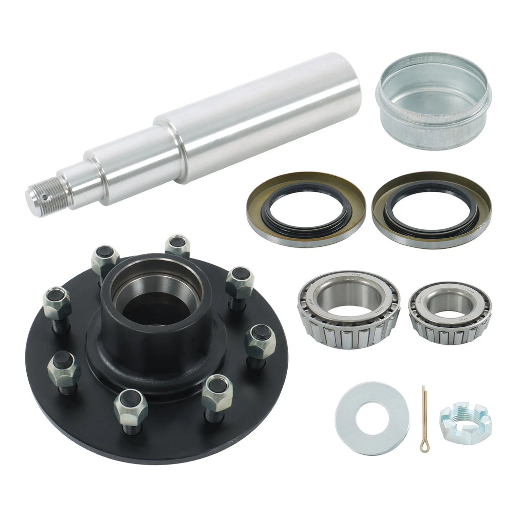 8 on 6.5 Wheel Kit for 7000lbs Axle & Circular Spindle (Fits Multiple Models)